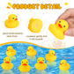 Zhanmai 300 Pcs Rubber Duck Bath Toys, Mini Float Squeak Ducks Bulk For Tiny Baby Shower Preschool Bathtub Toy Pool Party Supplies Birthday, Yellow(2.17 X 1.97 X 1.65 Inch)