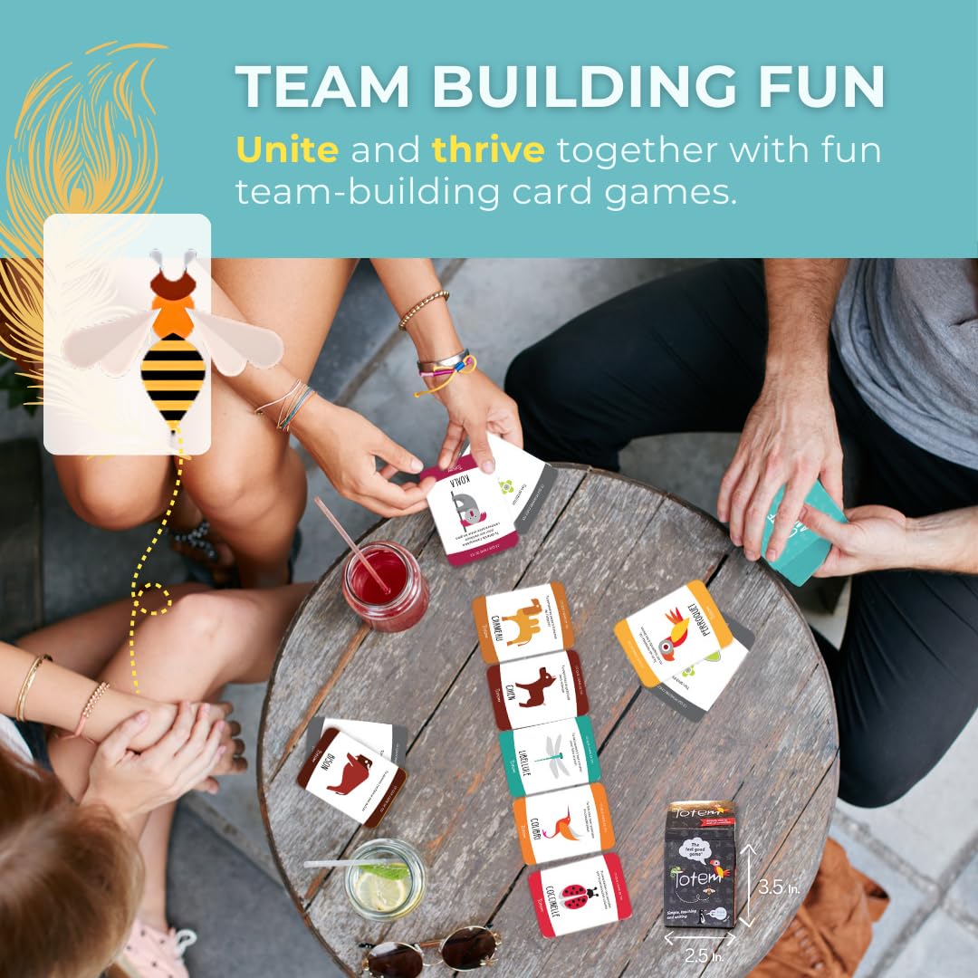 Totem Self-Esteem & Family Bonding Game - Therapy Game for Kids & Adults, 6x10x7 cm, Black, Model: totem-en-001