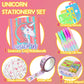 Unicorn Gifts For Girls 5 6 7 8 9 10-12 Years Old Valentine'S Day Gift, Kids Unicorn Stationery Set With Journal Notebook, Stamps, Pens, Valentine'S Day Gifts For Little Girls