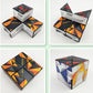 Magic Cube 2 in 1 Set Puzzle Brain Teasers Toy Geometric Brain Teaser Puzzles Geometry 3D Logic IQ Games Puzzle Cubes for Kids and mature-themeds (Diamond)