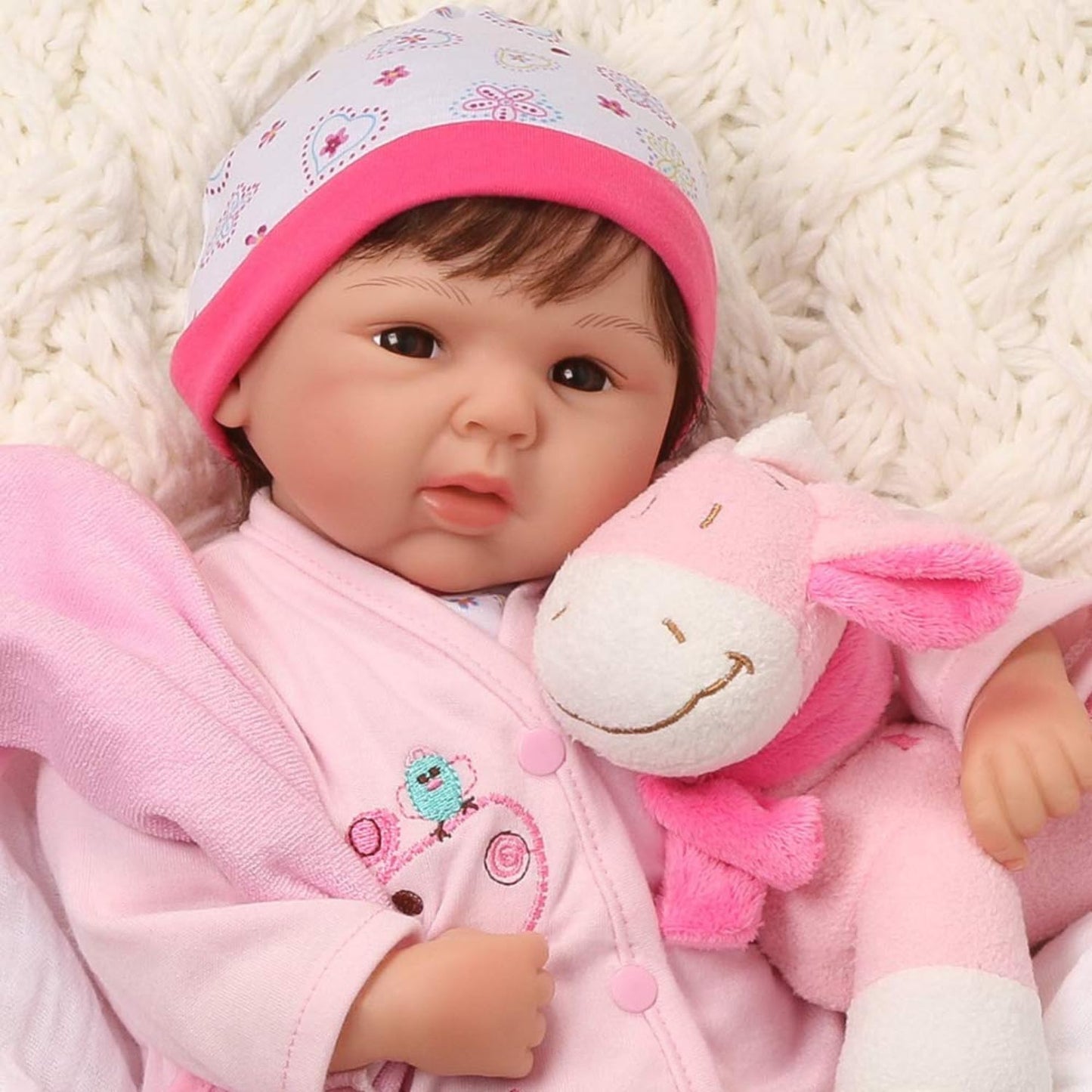 Paradise Galleries Realistic Reborn Baby Girl 19 Inch Doll With Soft Hair 9 Piece Gift Set For Kids Ages 3 And Up - Tall Dreams