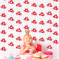 Sinload 8 Pieces Mushroom Party Decorations Red Mushroom Garlands Wild Mushroom Paper Cutouts Forest Plant Hanging Banner Decor