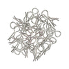 100pcs Universal RC Body Clips Pins for All 1/8 1/10 1/12 Scale Traxxas Redcat HPI Himoto HSP Exceed RC Car Truck Crawler (Silve