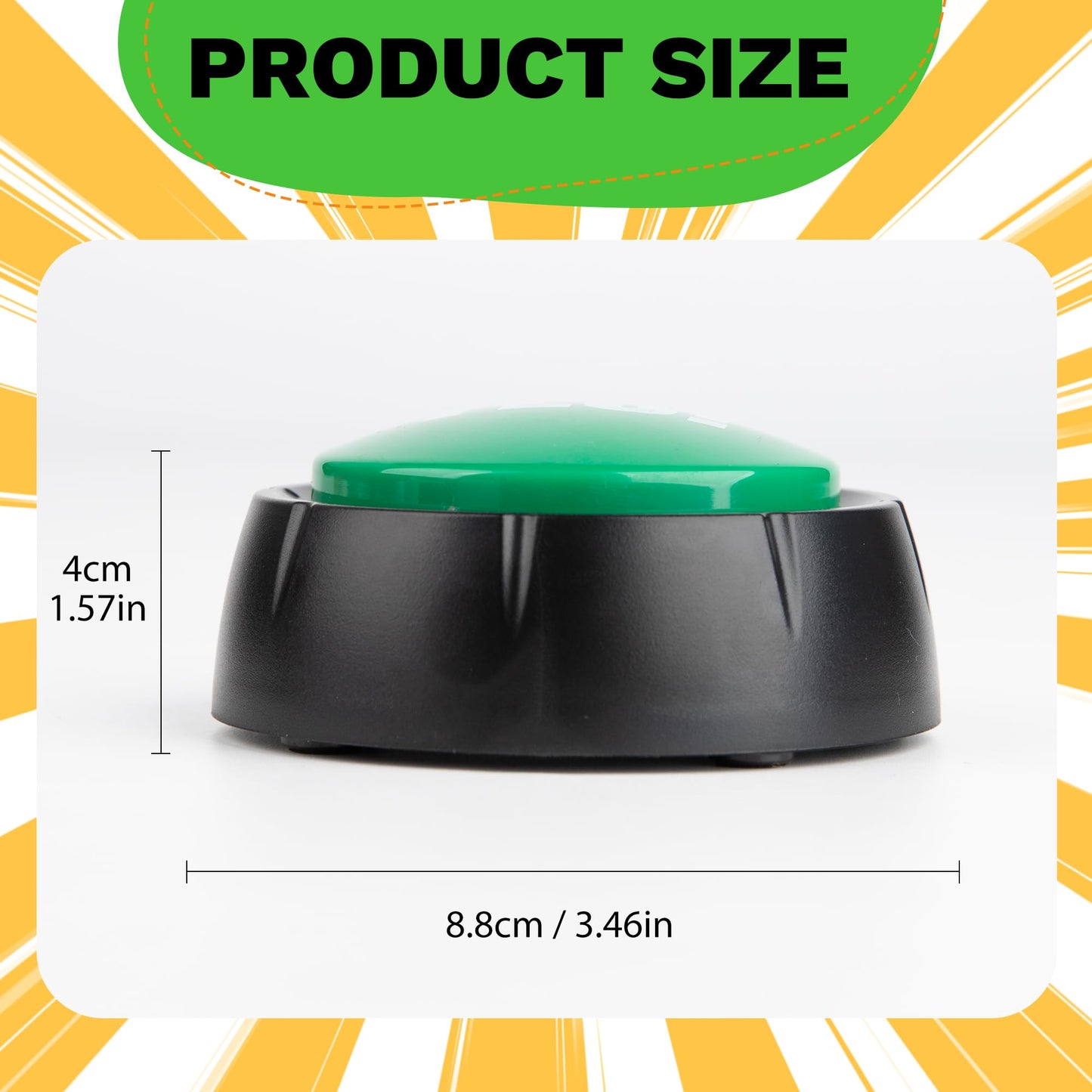 Refarico Yes No Button For Quiz Competition And Family, Funny Button With Sound Effects, Button Desk Accessories, Gag Gifts For