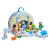 Haba Wooden Animal Playset - Play World At The Zoo, Stem Educational Toy With Zoo Animals & Accessories, Preschool Learning Toy