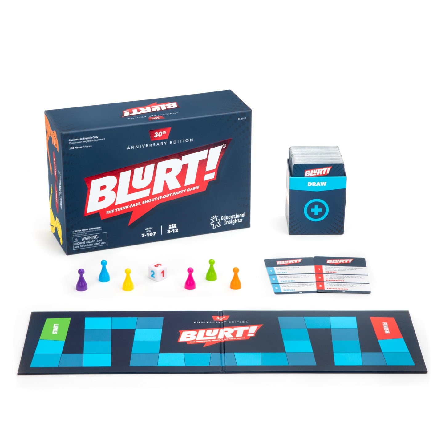 Educational Insights Blurt! The Think-Fast  Shout-It Party Game - Board Games for mature-themed and Kids Ages 7+  Perfect for Kids and Family Game Night