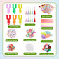 XKDOUS 64 Colors Rubber Band Bracelet Kit, Bracelet Making Kit for Art and Craft, Rubberband Bracelets Kit for Kids Ages 6+, Ban