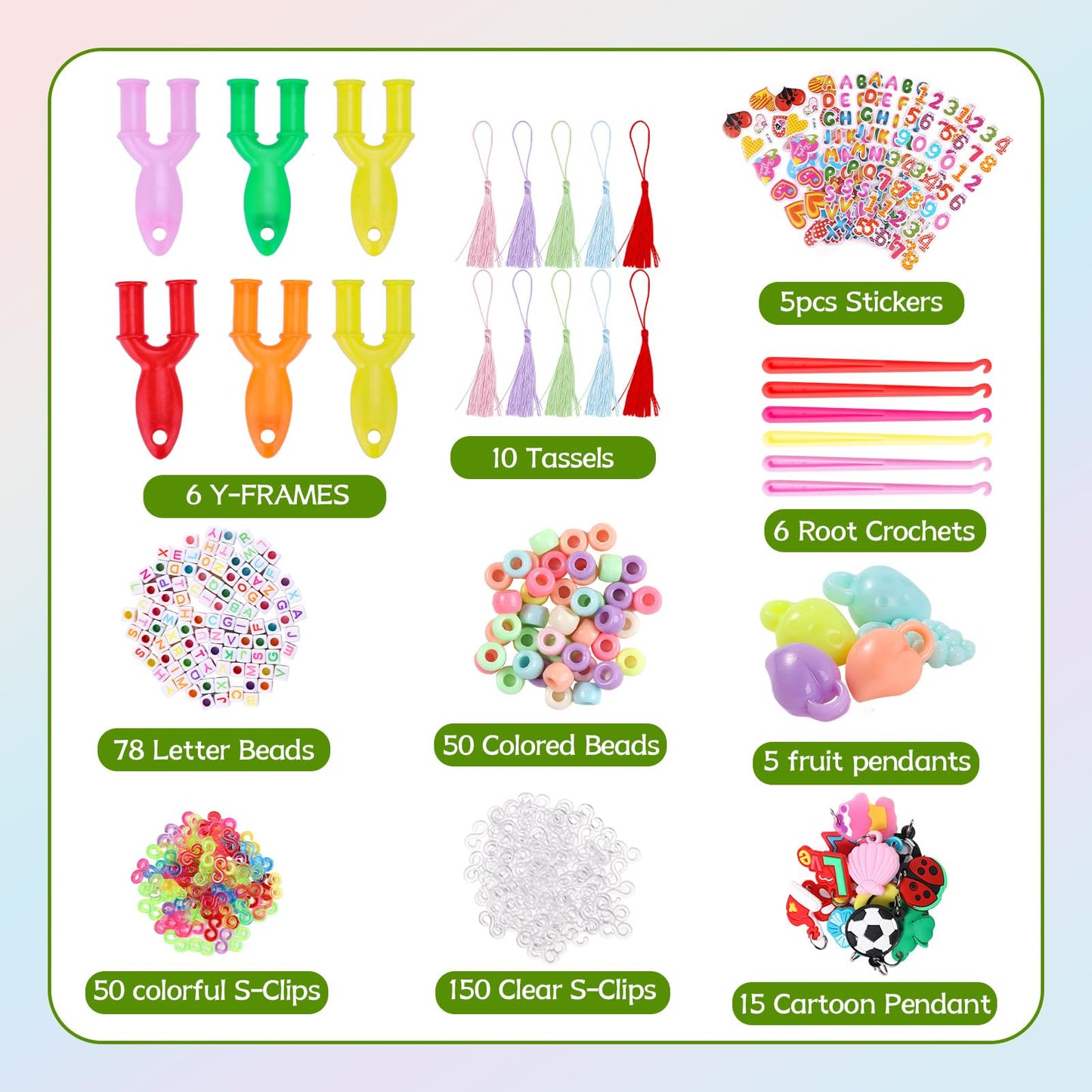 XKDOUS 64 Colors Rubber Band Bracelet Kit, Bracelet Making Kit for Art and Craft, Rubberband Bracelets Kit for Kids Ages 6+, Ban