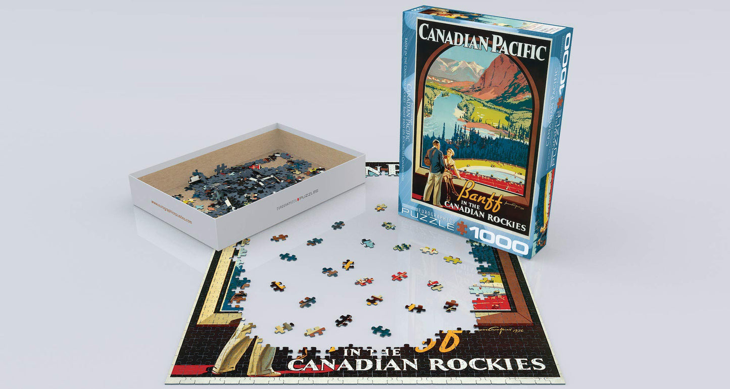 Eurographics Cp Rail In The Canadian Rockies Puzzle (1000-Piece)