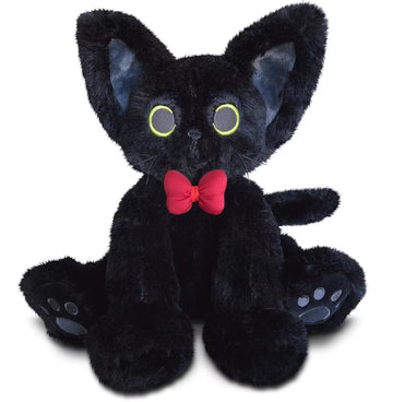 Cuckool Black Cat Stuffed Animals, Microwavable Stuffed Animals Heating Pad For Cramps, Pain Stress Relief, Heatable & Coolable