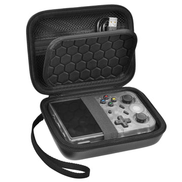 Paiyule Travel Case Compatible With Rg353V/ Rg35Xx/ Rg353Vs/ R36S Retro Handheld Game Console, Handheld Emulator Storage Holder Organizer, Android Game Console Carrying Bag (Box Only)