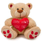 Casetank Valentines Day Gifts Teddy Bear Stuffed Animals Plush Bear & Heart,Birthday Gifts For Her Women Girlfriend Wife Mom Kid
