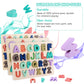 Wooden Alphabet Number Shape Learning Montessori Puzzle