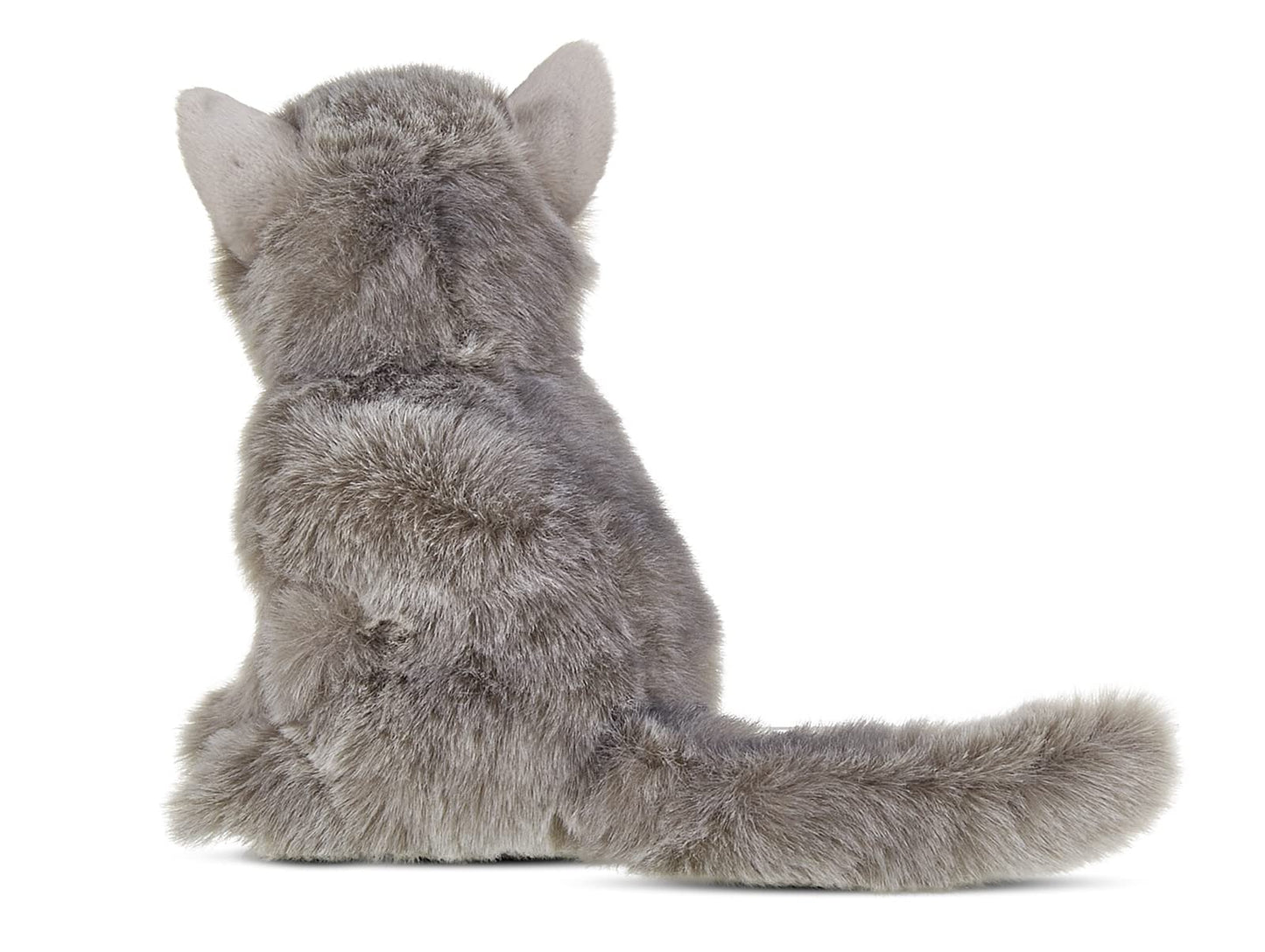 Bearington Collection Gordie The Grey Cat Plush Stuffed Animal, 10.5" Grey, Soft Plush Material, Model 0842878060843