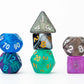 FanRoll by Metallic Dice Games Mystery Misfit Mini Polyhedral Dice (2 Set Pack, 28 Dice)