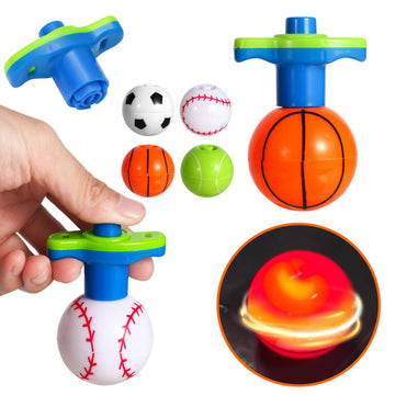 10Pack Led Light Up Spinner Tops Launcher With Gyroscope Motion Colorful Flashing Toys Novelty Bulk Goodie Bag Fillers Gifts Stu