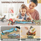Oenux Dinosaur Toys For Kids 3-5,12Pcs Realistic Jurassic Dinosaur Figures Playset W/ Educational Booklet, Toddler Plastic Dinasour Including T-Rex, Triceratops, Dino Learning Toy For Boy Girl Age 4-7