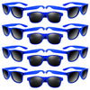 Astaron 12 Pack Party Novelty Sunglasses Bulk Neon Party Favors For Beach Wedding Party Pool Party Supplies, Blue