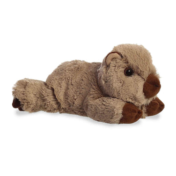 Aurora® Adorable Mini Flopsie™ Winnie Wombat™ Stuffed Animal - Playful Ease - Timeless Companions - Brown 8 Inches
