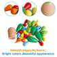 Shierdu Wooden Stacking Rainbow Cactus Toy To Build And Stack Cactus Blocks To Balance Cactus Puzzle Fun Educational Activities