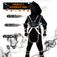 Digi Marker Halloween Ninja Costume For Boys Kids Ninja Dress Up & Pretend Play With Deluxe Ninja Toys