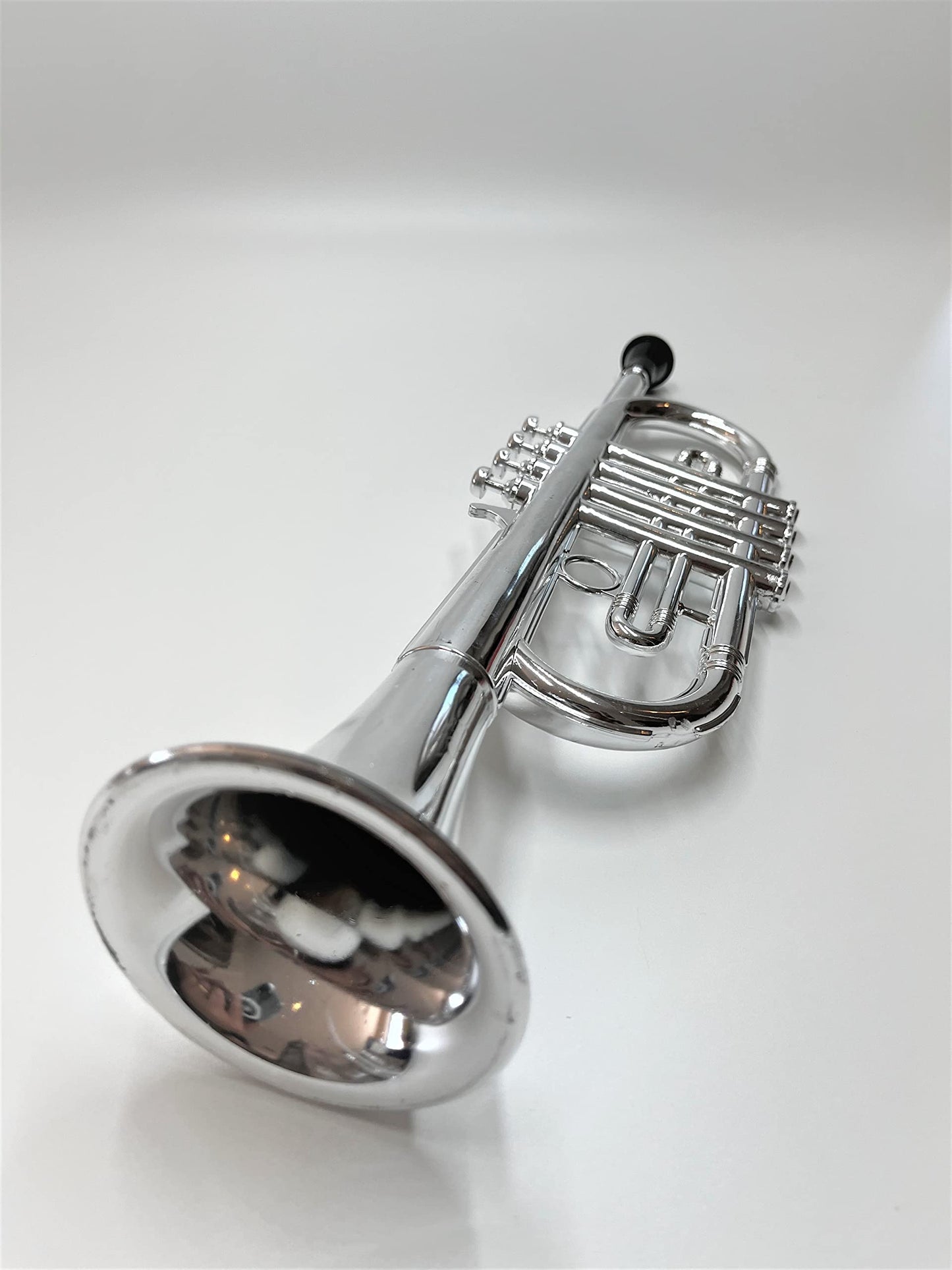 ksmtoys Toy Instruments Set - Trumpet, Saxophone, Clarinet, 16" Silver Plastic, Model 0123, Easy to Play, Perfect Pitch
