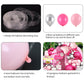 Pink Balloon Garland Arch Kit, Hot Pink Silver Balloon Arch With Disco And Bow Foil Balloon For Theme Party Girl Birthday Party Baby Shower Princess Decorations