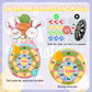 Easter Dart Board Game Set, Cute Bunny Chick Carrot Party Board Games with 12 Stick Balls, Happy Easter Indoor Outdoor Games for