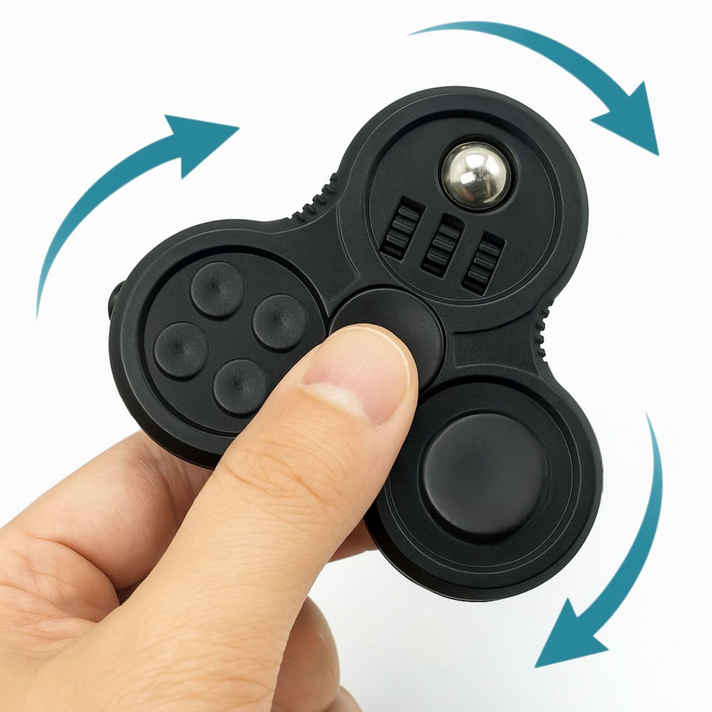 Fidget Toys 3Pcs - Includes Infinity Cube & Hand Fidgets For Adults & Kids | Desk Fidgets & Sensory Toys For Anxiety, Stress Rel