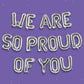House Of Party Foil Letter Balloonswe Are So Proud Of You Balloons 16 Inch Silver Ballons