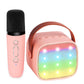 Yll Kids Karaoke Machine, Portable Bluetooth Speaker With Wireless Microphone, Christmas Kids Toys Gifts For Girls 4, 5, 6, 7, 8, 9, 10 +Year Old (Lightpink)