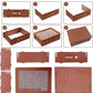 kjsdsss 10000 Savings Challenge Box - Wooden Cash Vault, Brown Coin Counter Piggy Bank for Money Saving Challenges, 2025 Model