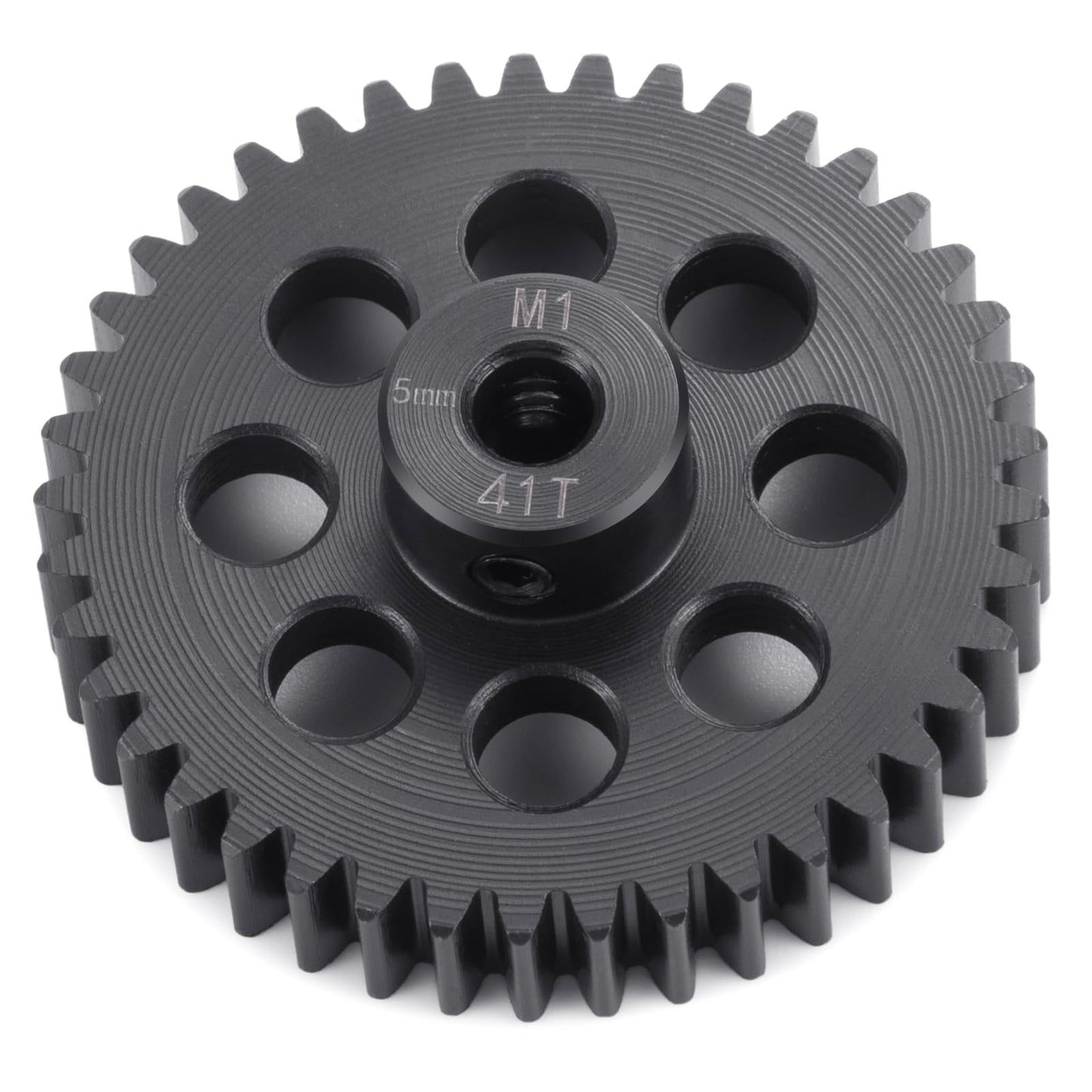 Brkrc Steel M1 Pinion Gear 34T-45T 5Mm Shaft Motor Gears For 1/8 1/10 Rc Brushless Brush Motor Electric Car/Truck Part (41T)