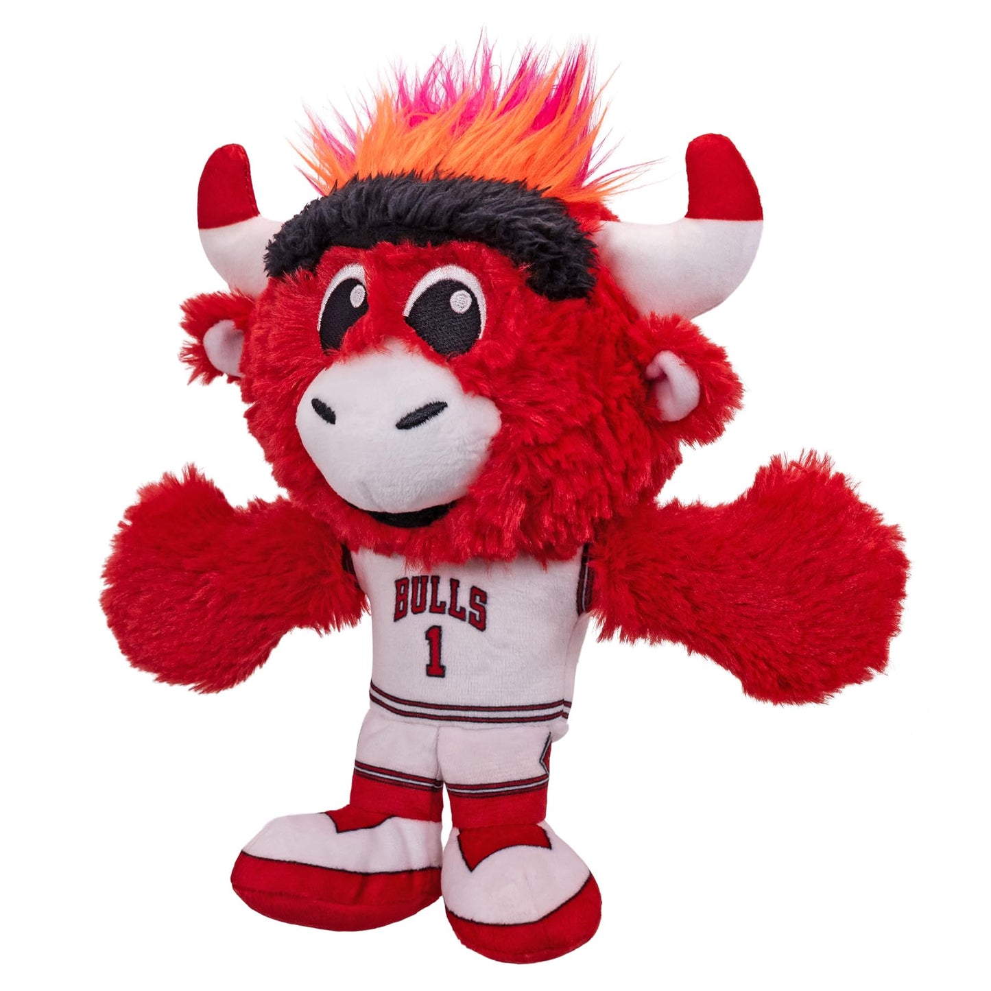 Bleacher Creatures Chicago Bulls Benny Mascot Plush Toy - 8" Soft Polyester Chibi Plush, Model K8-NBA-BUL-MAS