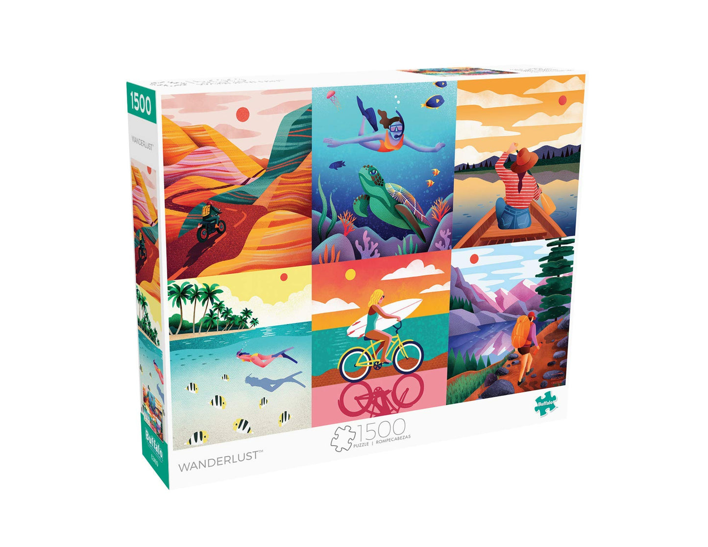 Buffalo Games - Marcy Day - Wanderlust - 1500 Piece Jigsaw Puzzle For Adults -Challenging Puzzle Perfect For Game Nights - Finished Size Is 38.50 X 26.50