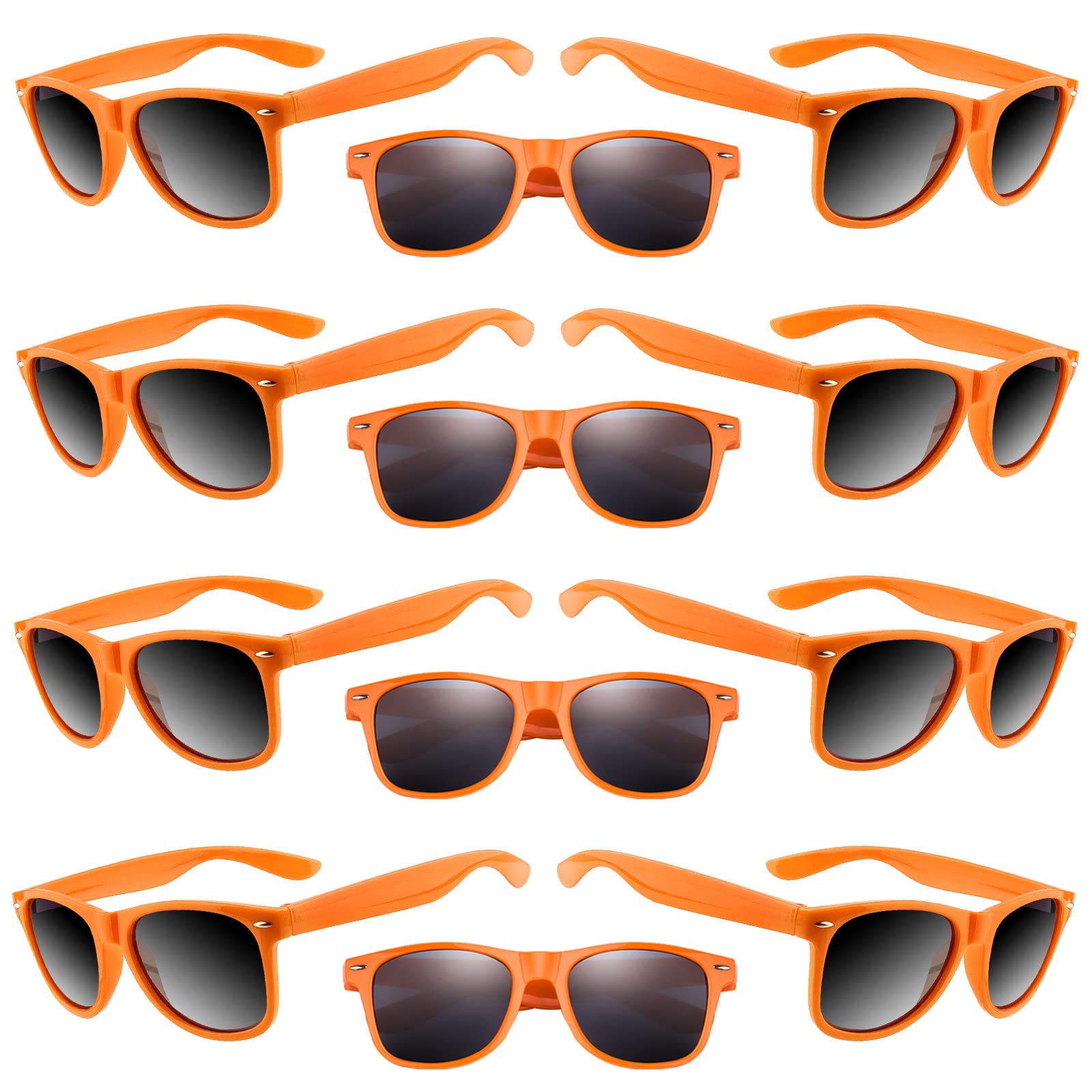 Tuparka 20 Pack Kids Sunglasses Bulk For Summer Pool Party Favors Birthday Parties Goody Bag Fillers, Orange