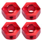 HobbyPark Aluminum 12mm Hex Wheel Hubs Adapters with Locknuts for Arrma Granite Voltage MEGA 2WD Granite 4X4 Big Rock Senton, Se