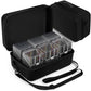 Rhcom Graded Card Case - Eva Hard Case With 6 Clear Storage Boxes 72 Card Board Compatible Graded Card Storage Case For Psa, Csg