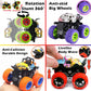 CozyBomB Friction Powered Monster Trucks Toys for Boys - Push and Go Car Vehicles Truck Playset, Inertia Vehicle, Kids Birthday