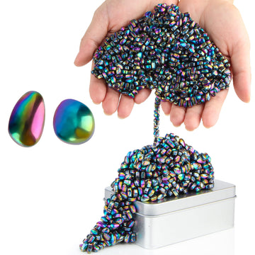 Dyrdm Ferrite Putty, Colorful 1000+ Ferrite Stones, Easter Basket Stuffers & Fidget Gifts, Magnetic Fidget Toy, Holiday Stocking Stuffer, Fidget Toys For Adults & Teens 14+, Ferrite Rocks For Office