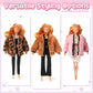 Litherr S 6 Pieces 11.5 Inch Girl Doll Clothes Accessories Winter Coat Doll Clothing Doll Outfits for Girls Birthday Gifts Prete