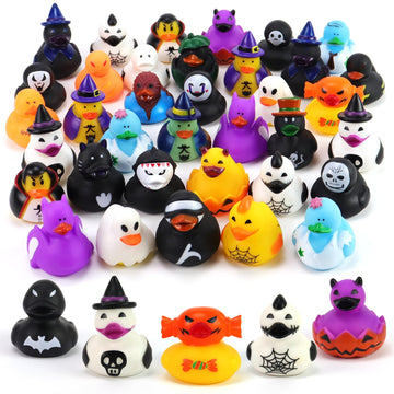 50Pcs Easter Rubber Ducks Assorted Gifts Party Favors , Easter Pack Of Rubber Ducks, Resurrection Bunny Rubber Duck, Funny Rubber Ducks Bath Tub Toys For Kids, Baby Showers Accessories