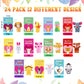 Chivao 72 Pieces Valentines Day Card With Finger Puppet Valentines Day Gifts For Kids Plush Animal Finger Puppet Classroom Excha