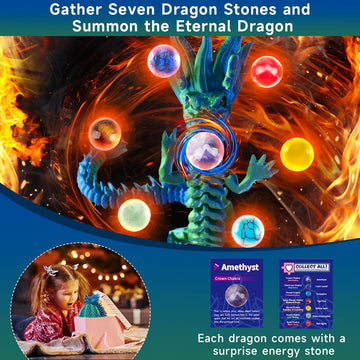 Cucue 3D Printed Dragon Egg - 3D Fidget Dragon Toy With Surprise Energy Stone Inside - Articulated Dragon - Flexible Joint Parts