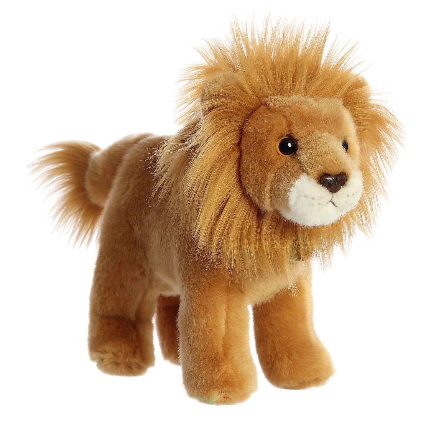 Aurora Adorable Miyoni Lion Stuffed Animal - Lifelike Detail - Cherished Companionship - Brown 10 Inches