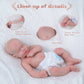 Babeside Reborn Baby Dolls Loulou 16'' Platinum Full Silicone Baby Doll Realistic-Newborn Baby Dolls That Look Real Sleeping Baby Doll For Kids & Toddlers