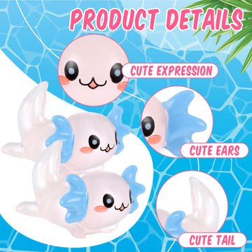 Lewtemi 12 Pieces Mini Resin Axolotl Charm Valentine'S Day Axolotl Tiny Animal Figurine Gifts Miniature Garden Landscape Aquarium Dollhouse Ornament Potted Plants Decoration Diy Crafts(Light Pink)