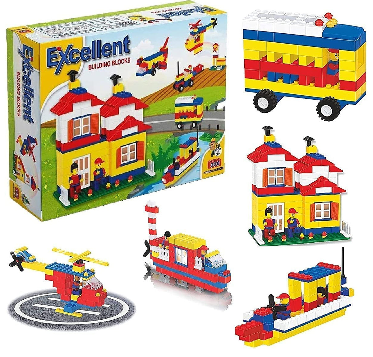 Olympia Games And Toys Excellent Building Block For Kids, 300 Pcs Block Game, House Building Blocks, Educational Toy, Bricks Toy
