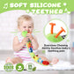 Awotoy Baby Toys 0 To 12 Months, Musical Stuffed Animal Activity Soft Toys With Multi-Sensory Crinkle, Rattle And Textures, Infant Tummy Time Toys For Newborn Boys Girls, Caterpillar, Green