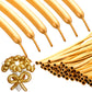 50 Pieces Gold Long Balloons 260 Twisting Animal Balloons Metallic Latex Balloons Diy Modelling Balloons For Birthday Wedding Engagement Magic Anniversary Festival Party Decoration (Golden)
